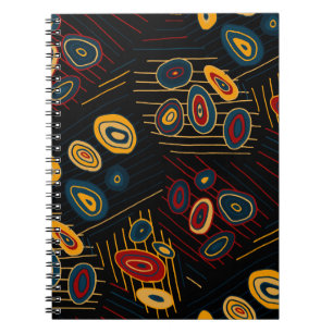 Seamless pattern with abstract modern doodles. Bri Notebook