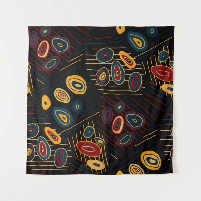Seamless pattern with abstract modern doodles. Bri Tapestry (Front)