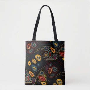Seamless pattern with abstract modern doodles. Bri Tote Bag