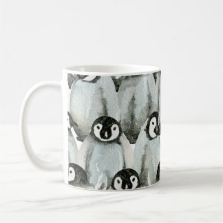 Seamless pattern with adorable penguins. coffee mug