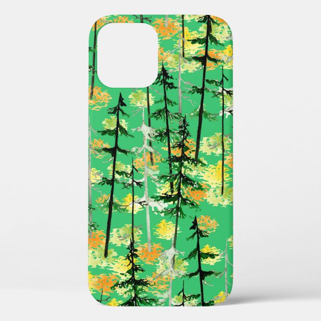 Seamless pattern with autumn forest Case-Mate iPhone case (Back)