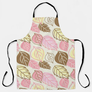 Seamless pattern with autumn leafs apron