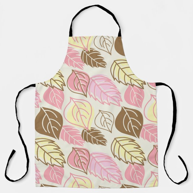 Seamless pattern with autumn leafs apron (Front)