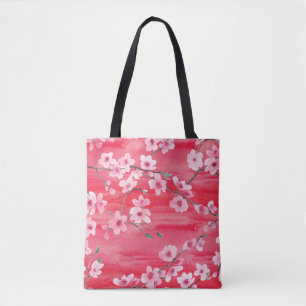 Seamless pattern with Beautiful Cherry blossom flo Tote Bag