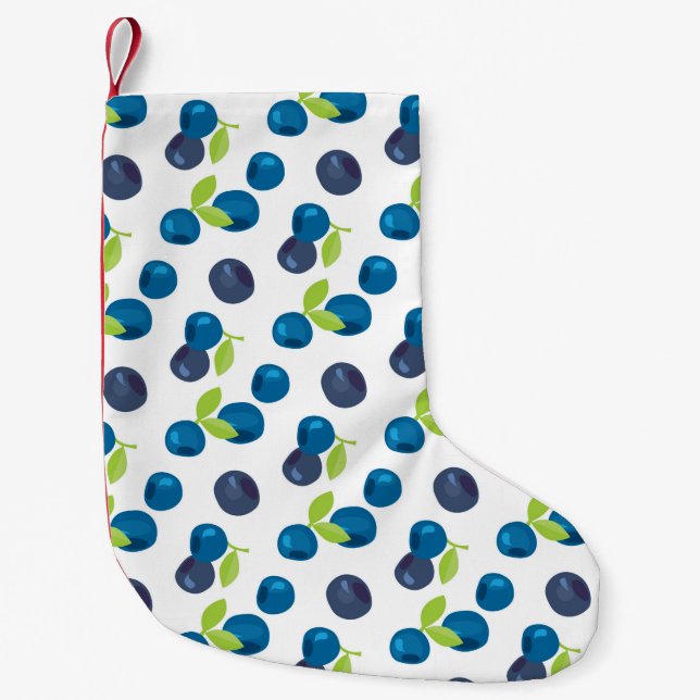Seamless pattern with berries small christmas stocking (Front)