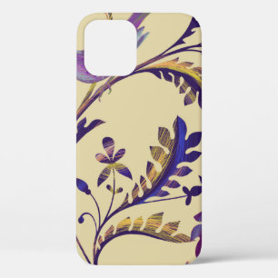 Seamless pattern with birds and branches with exot iPhone 12 case