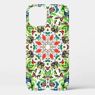 seamless pattern with bright floral ornament. Vin iPhone 12 Case