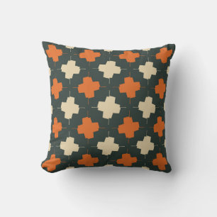 Seamless pattern with bright geometric elements on cushion