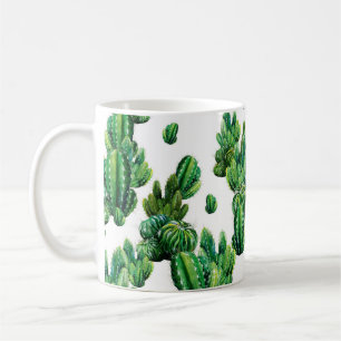 Seamless pattern with cacti watercolor. Cactus ill Coffee Mug