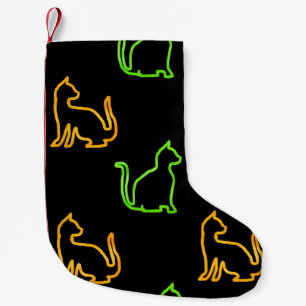 Seamless pattern with catsabstract,animal,art,arti small christmas stocking