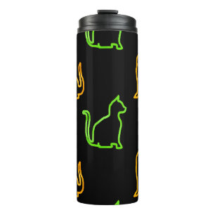Seamless pattern with catsabstract,animal,art,arti thermal tumbler