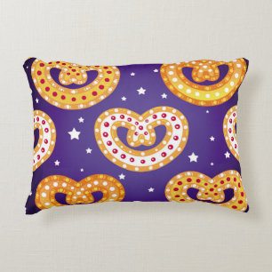 Seamless pattern with Christmas sweets. Vintage il Decorative Cushion