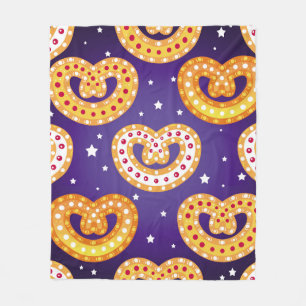 Seamless pattern with Christmas sweets. Vintage il Fleece Blanket