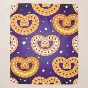 Seamless pattern with Christmas sweets. Vintage il Sherpa Blanket