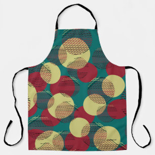 Seamless pattern with circles and lines. apron