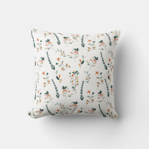 Seamless Pattern with colorful flowers Cushion