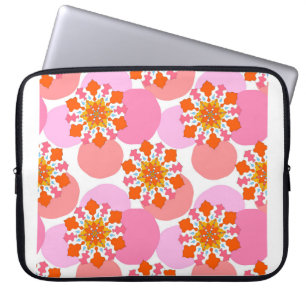 Seamless pattern with colorful mandalas. Bright te Laptop Sleeve