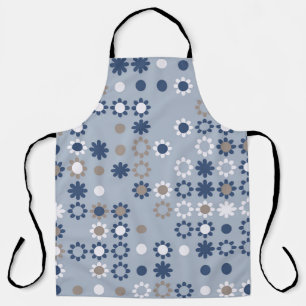 Seamless pattern with coloured elements,  vintage  apron