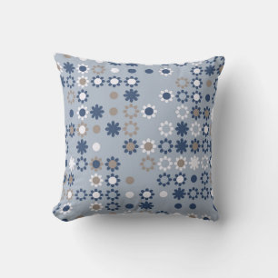 Seamless pattern with coloured elements, vintage cushion