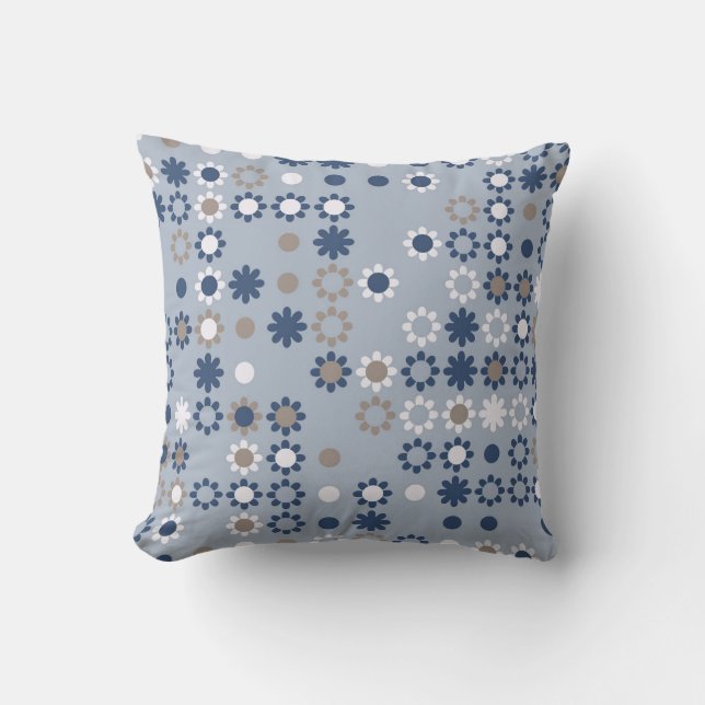 Seamless pattern with coloured elements,  vintage  cushion (Front)