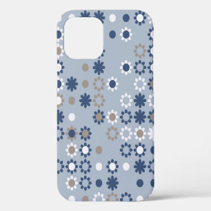 Seamless pattern with coloured elements,  vintage  iPhone 12 case