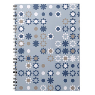 Seamless pattern with coloured elements,  vintage  notebook