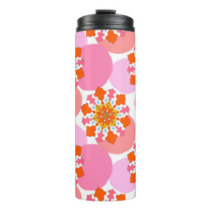 Seamless pattern with colourful mandalas. Bright t Thermal Tumbler