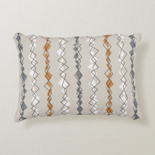 Seamless pattern with colourful stripes decorative cushion