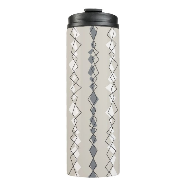 Seamless pattern with colourful stripes thermal tumbler (Front)