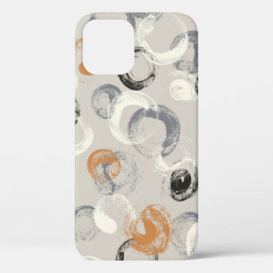 Seamless pattern with colourful watercolor circles iPhone 12 case