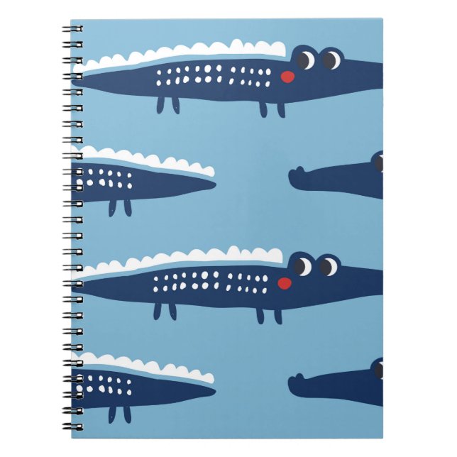 Seamless pattern with crocodiles notebook (Front)