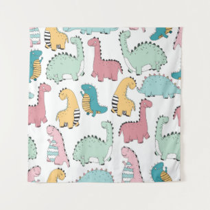 seamless pattern with cute coloured, bright, pink, tapestry