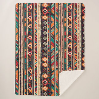  seamless pattern with elements , Ethnic seamless  Sherpa Blanket