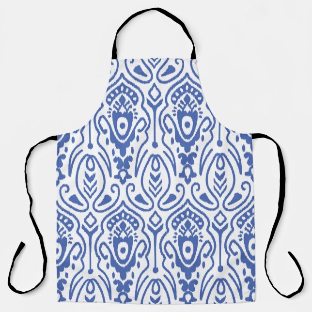 Seamless pattern with embroidery. Ikat Fabric. Eth Apron (Front)