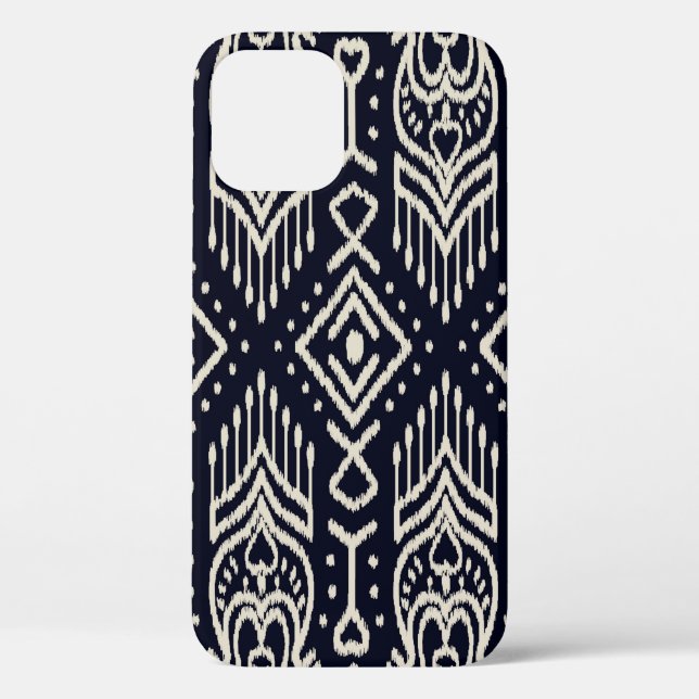 Seamless pattern with embroidery. Ikat Fabric. Eth Case-Mate iPhone Case (Back)