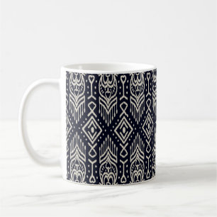 Seamless pattern with embroidery. Ikat Fabric. Eth Coffee Mug