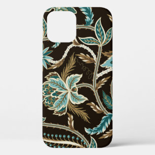 Seamless pattern with ethnic Japanese ornament ele iPhone 12 Case