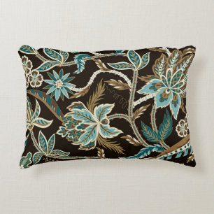 Seamless pattern with ethnic Japanese ornament ele Decorative Cushion