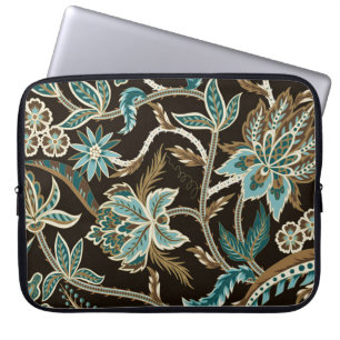 Seamless pattern with ethnic Japanese ornament ele Laptop Sleeve
