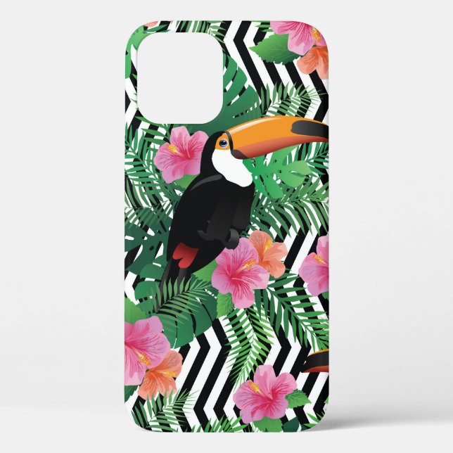 Seamless pattern with exotic hibiscus flowers touc Case-Mate iPhone case (Back)