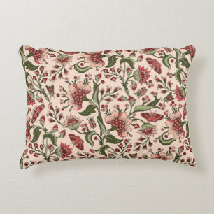 Seamless pattern with fantasy flowers, natural wal decorative cushion