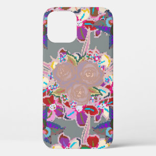 Seamless pattern with floral motif. Seamless patte iPhone 12 Case