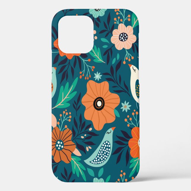 Seamless pattern with floral ornament Case-Mate iPhone case (Back)