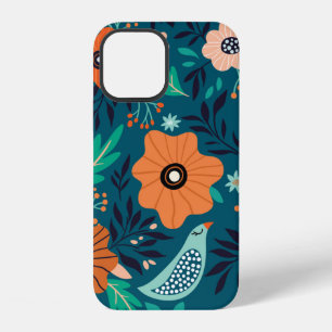 Seamless pattern with floral ornament iPhone 12 case