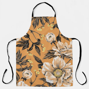 Seamless pattern with flowers.art,floral,pattern,c apron