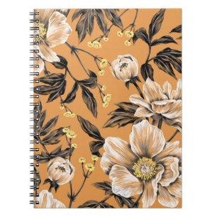 Seamless pattern with flowers.art,floral,pattern,c notebook
