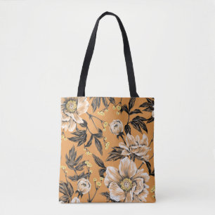 Seamless pattern with flowers.art,floral,pattern,c tote bag