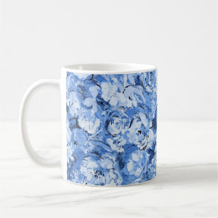 Seamless pattern with flowers coffee mug