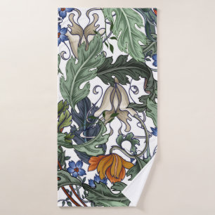 Seamless pattern with flowers in art deco style. M Bath Towel