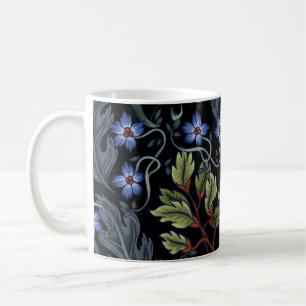 Seamless pattern with flowers in art deco style. M Coffee Mug